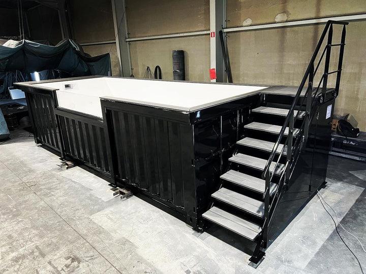 6 m schwarzer Containerpool