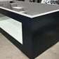 Schwimmbecken aus Polypropylen mit den Maßen 6,5 m x 2,5 m und einem 4 m breiten Fenster