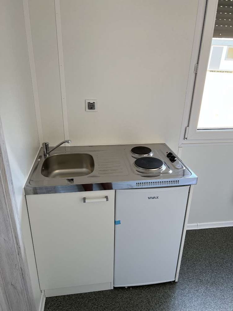 Containerbüro, Küche, Toilette und Dusche 6,00 x 2,43 m