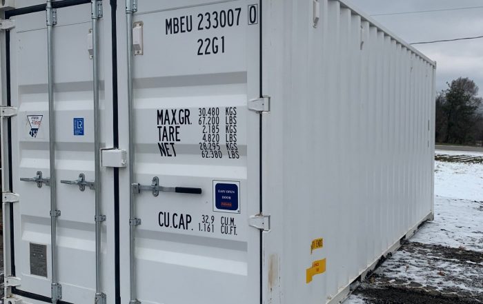 Kaufen Sie einen neuen 20-Fuß-Seecontainer mit drei Türen
