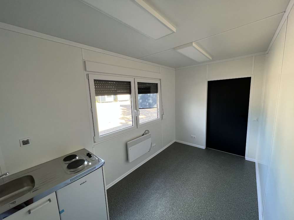 Containerbüro, Küche, Toilette und Dusche 6,00 x 2,43 m