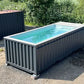 20-Fuß-Containerpool, anthrazitgrau, mit Jet-Swim-Funktion