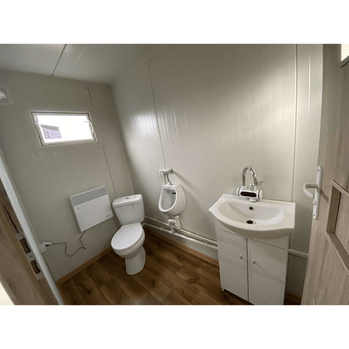 5x2,20 Bürocontainer mit Sanitäranlagen - Neu
